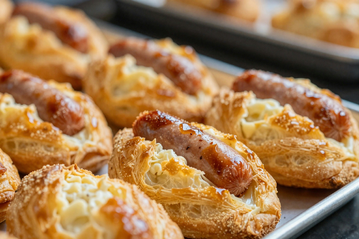 Rustici di pasta sfoglia con wurstel: ricetta facile pronta in 20 minuti, dorati e croccanti